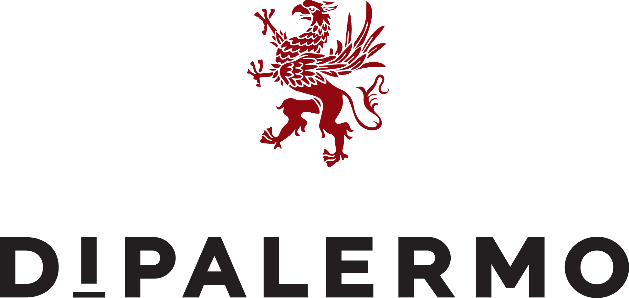 DiPalermo logo with red Griffin above